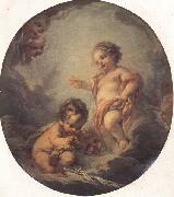 The Baby Jesus and the Infant St.John Francois Boucher